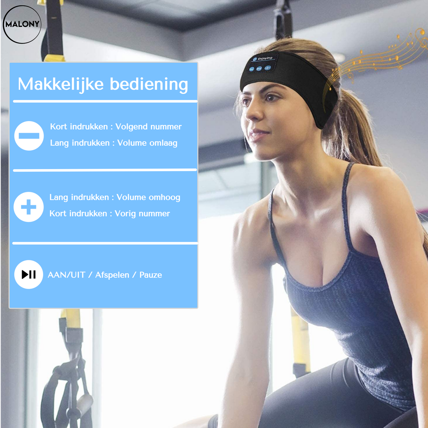 Slaapmasker Bluetooth Zwart