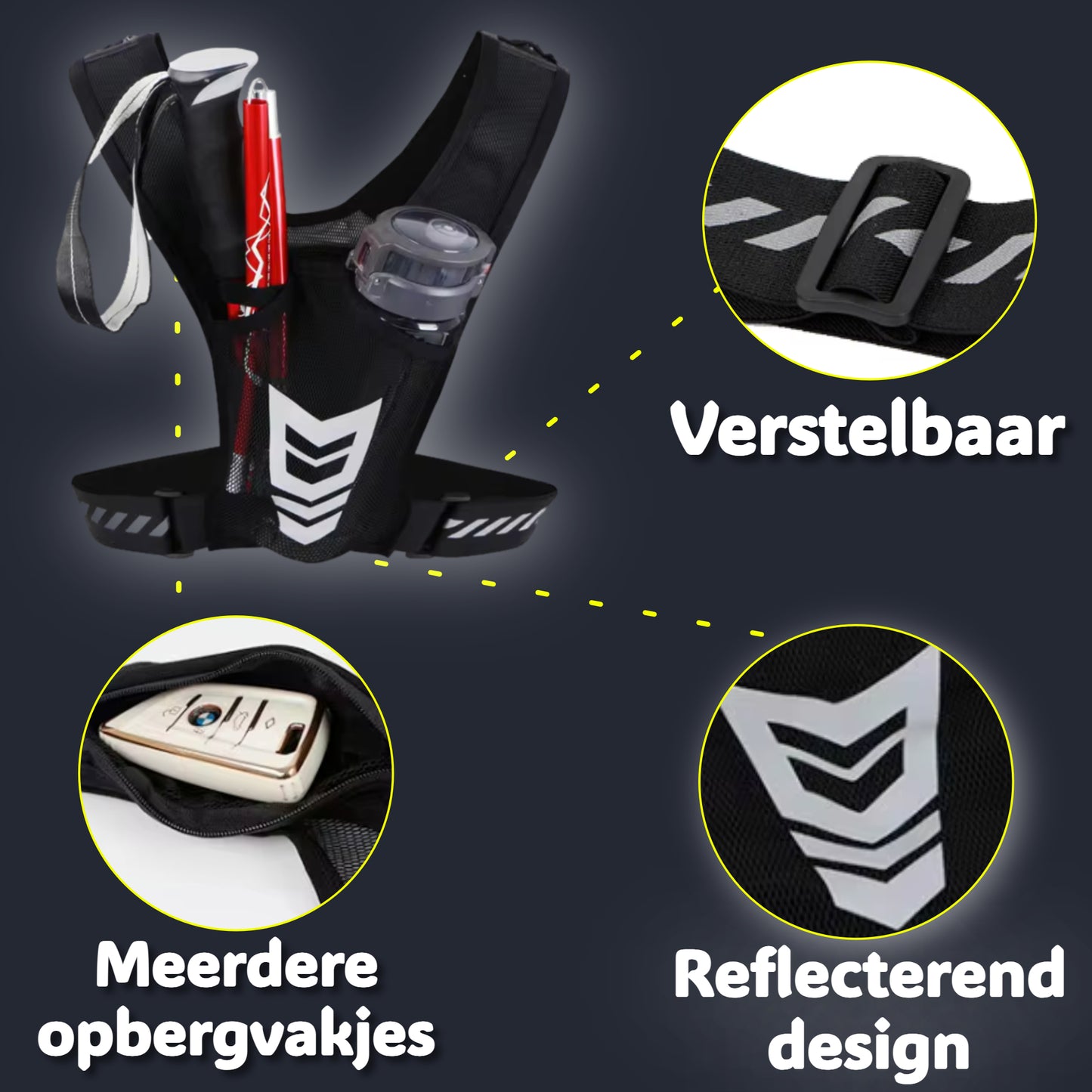 Malony Reflecterend Hardloopvest