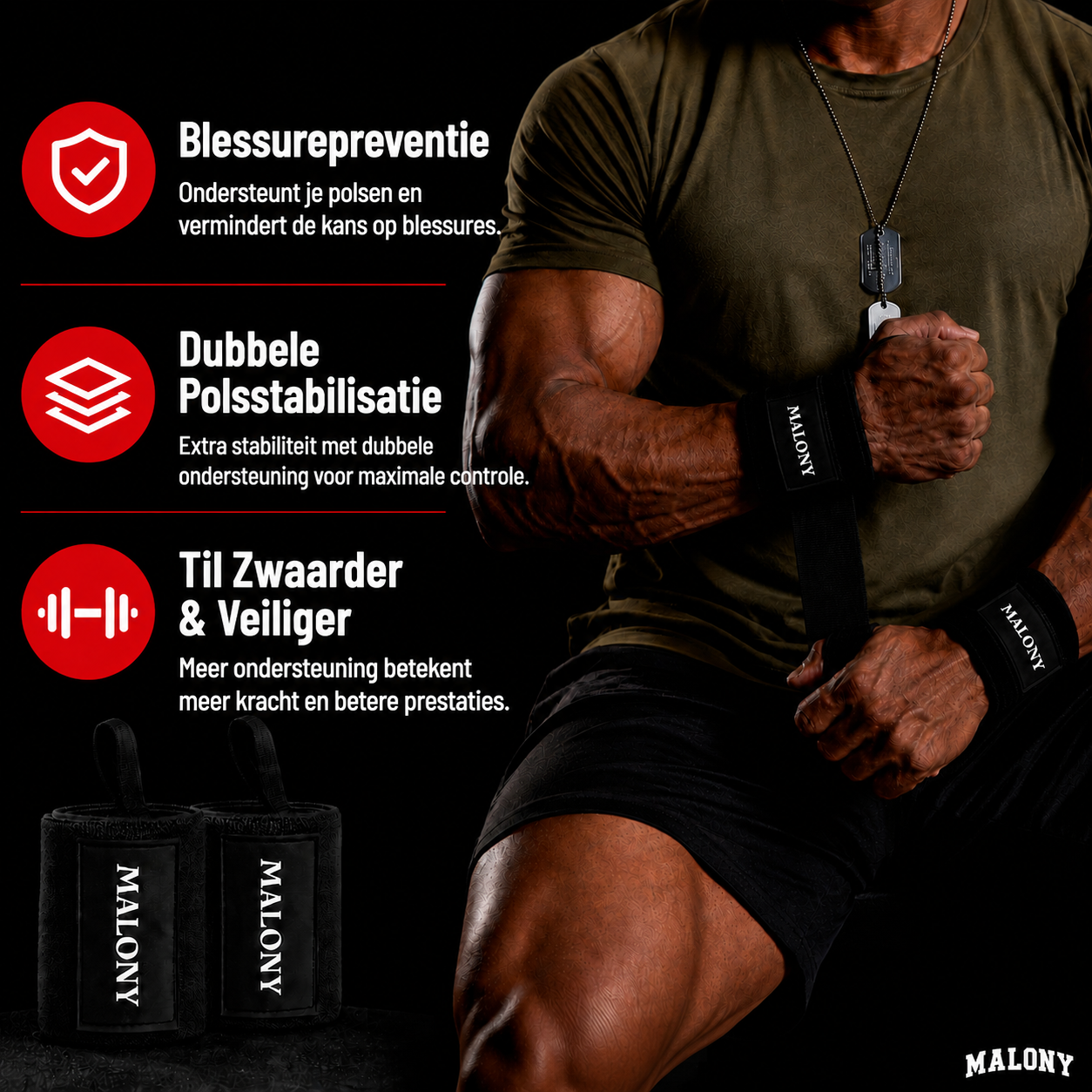 Malony Pro Wrist Wraps