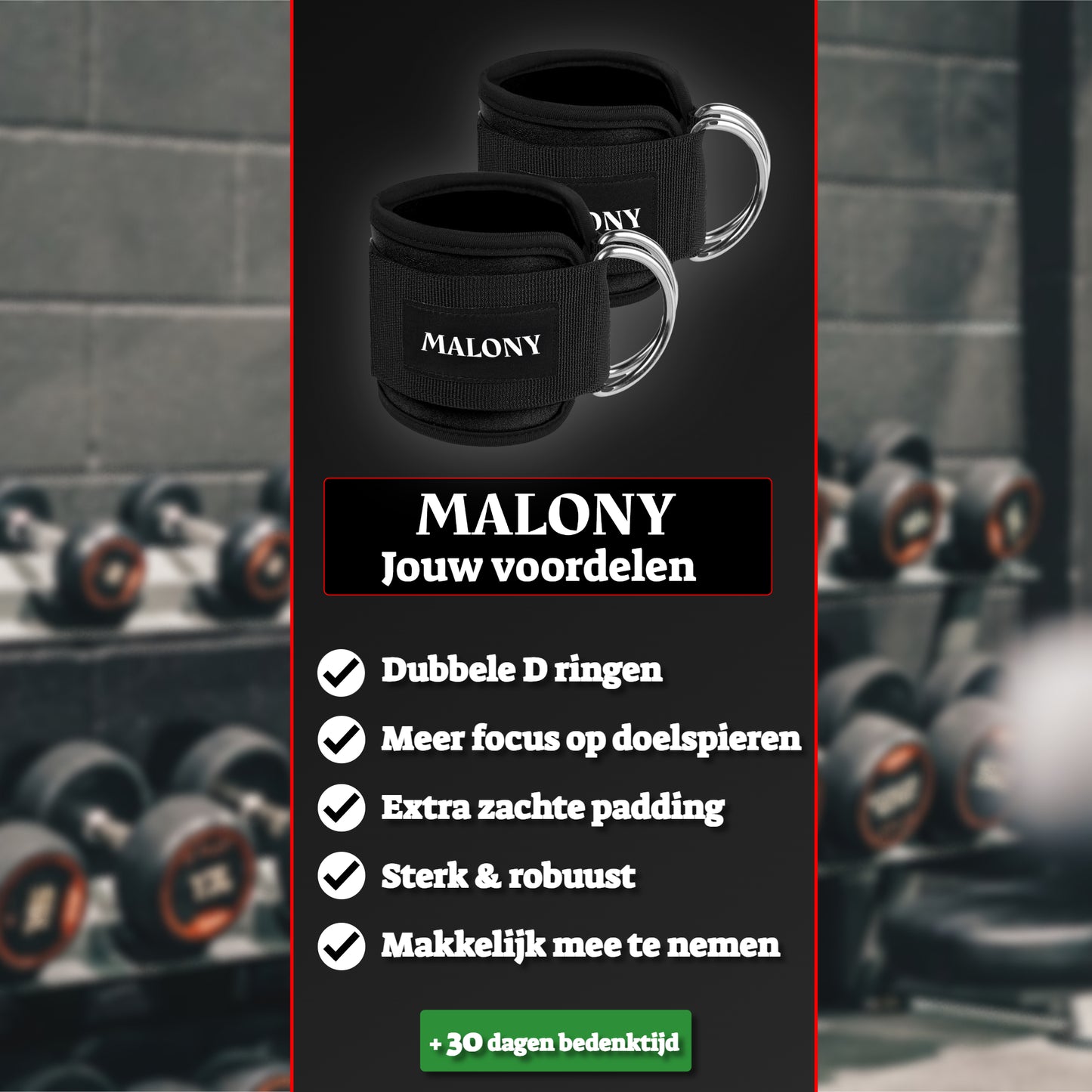 Malony 2 Stuks Ankle Straps