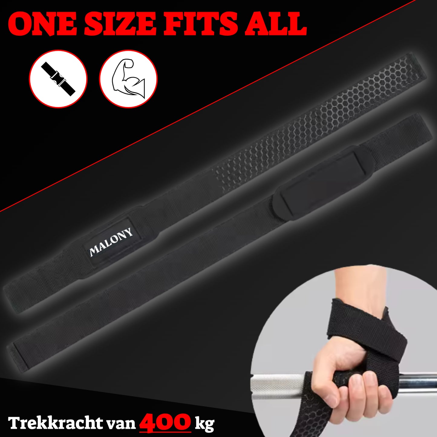 Malony 2 Stuks Lifting Straps