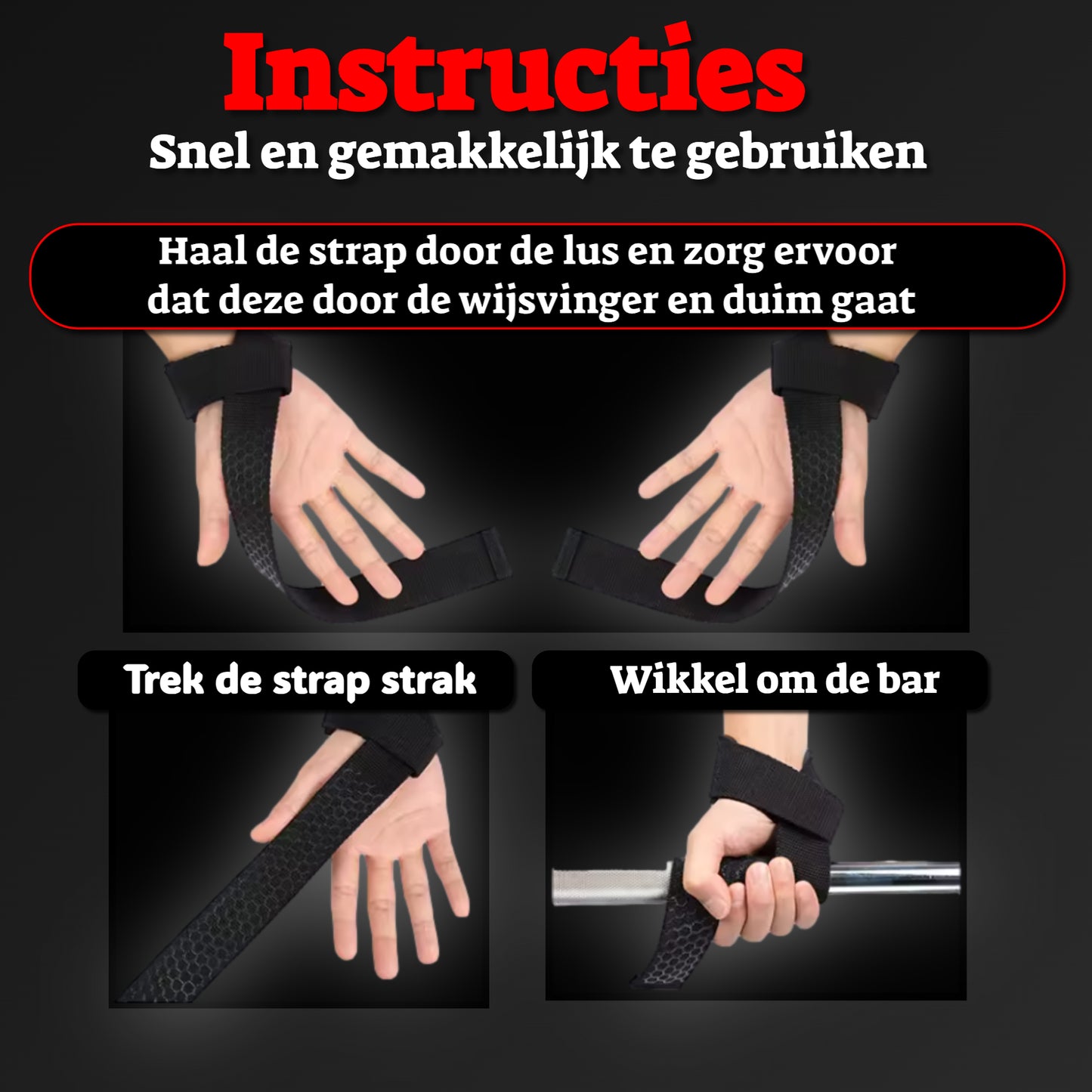 Malony 2 Stuks Lifting Straps