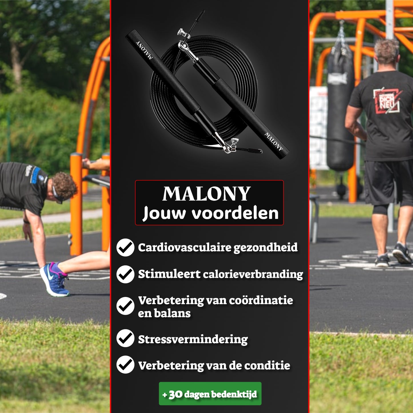 Malony Professioneel Sport Springtouw
