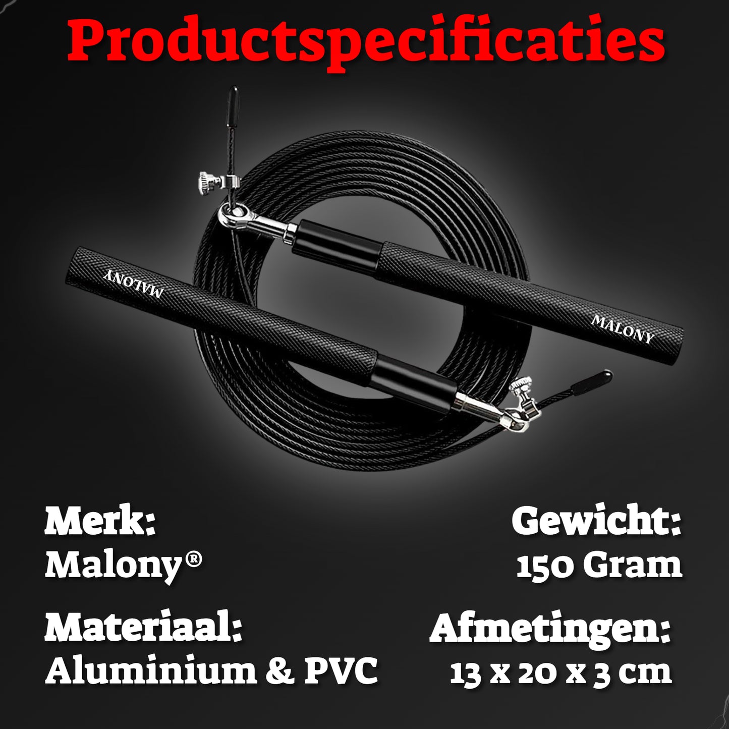 Malony Professioneel Sport Springtouw