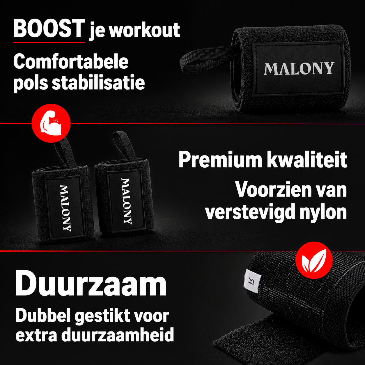 Malony Pro Wrist Wraps