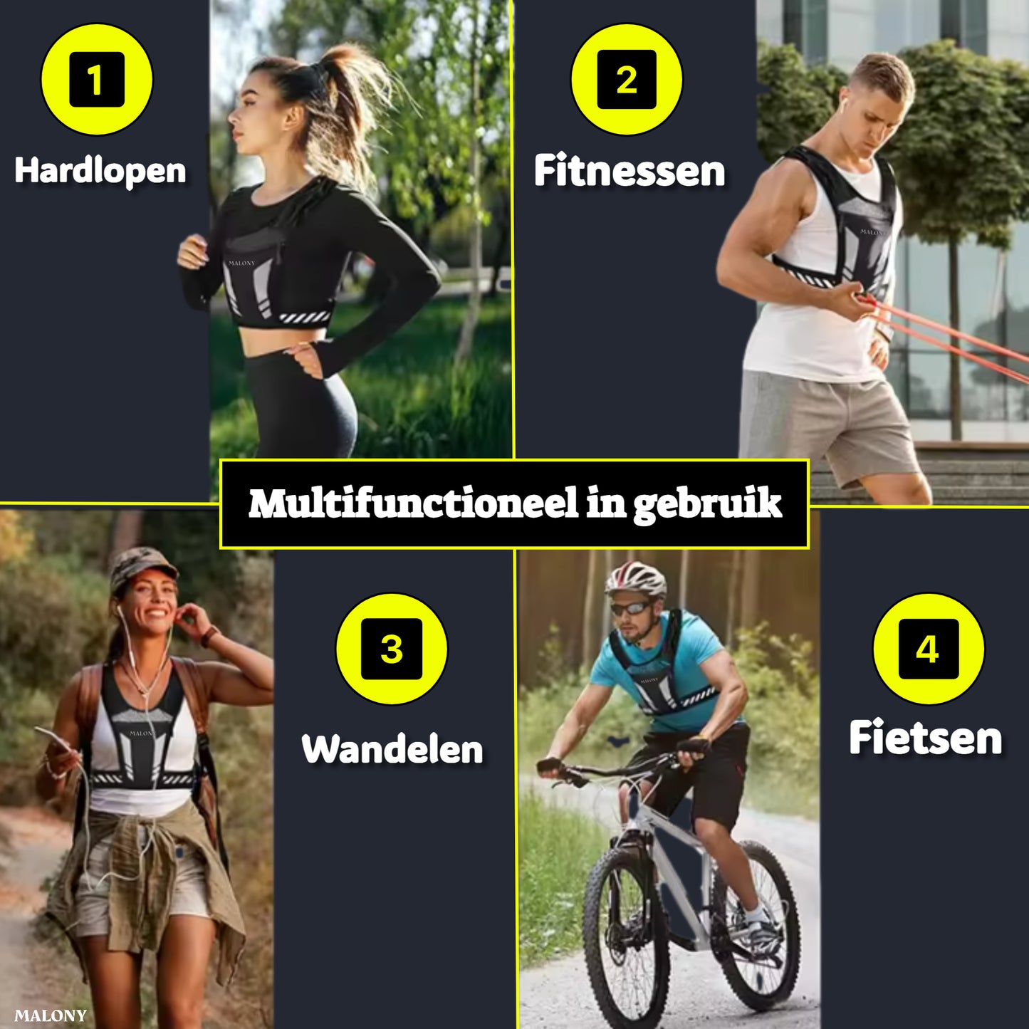 Malony Reflecterend Hardloopvest
