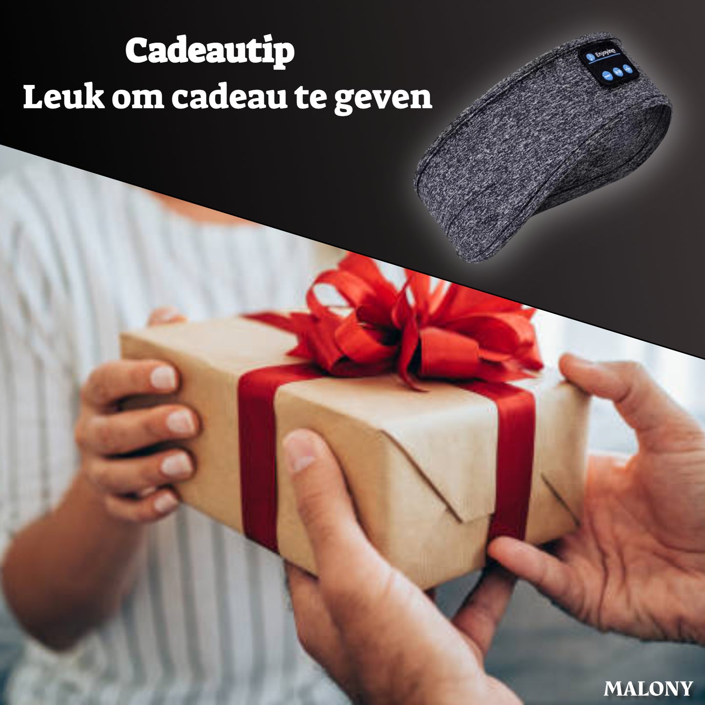 Malony Slaapmasker Bluetooth Grijs