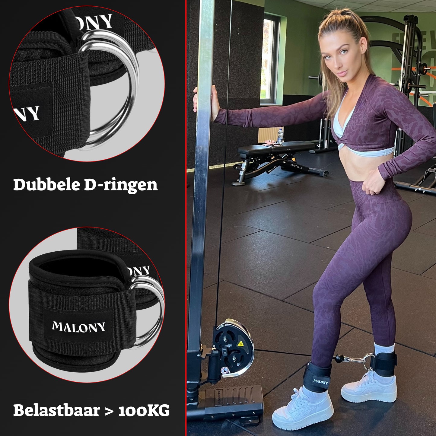 Malony 2 Stuks Ankle Straps