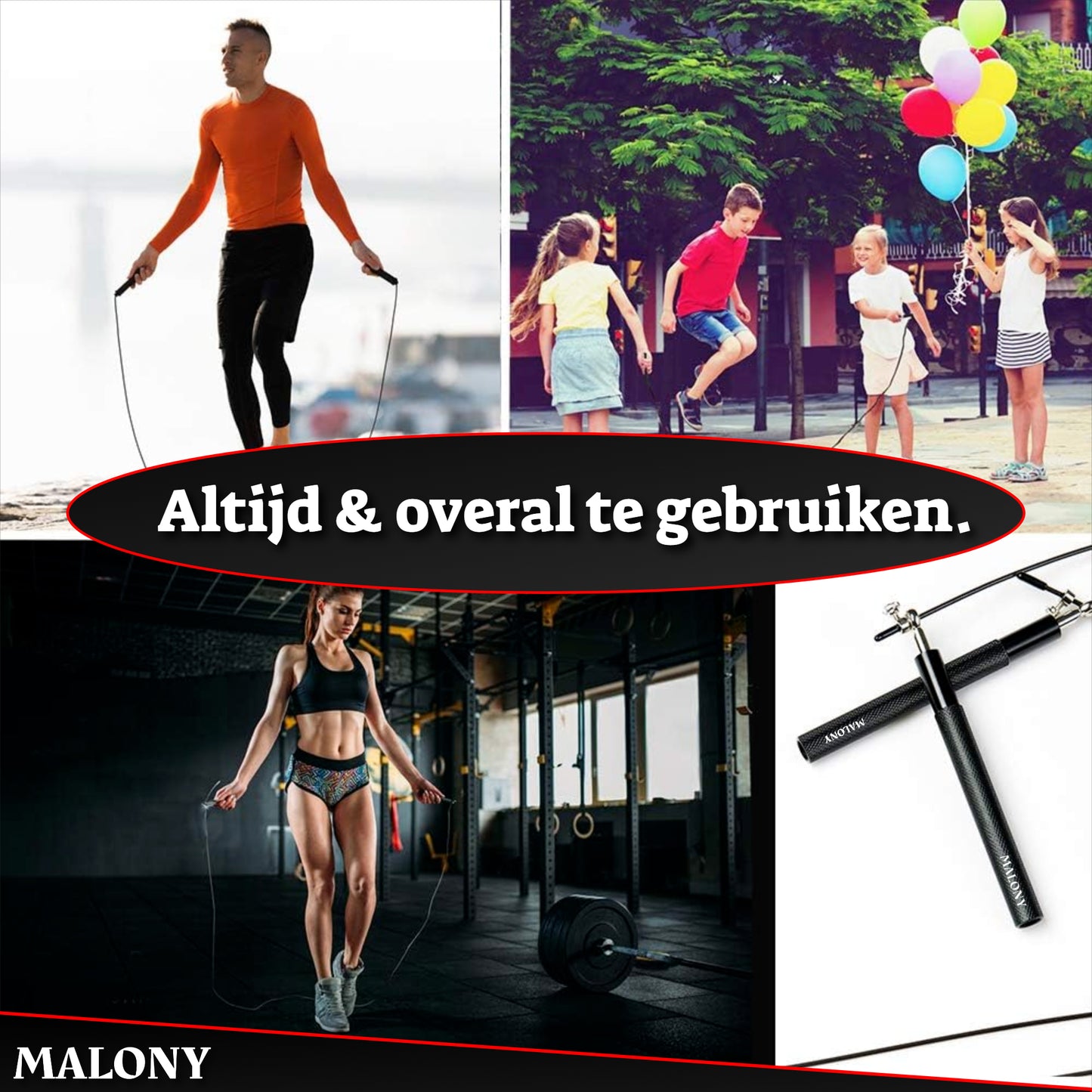 Malony Professioneel Sport Springtouw