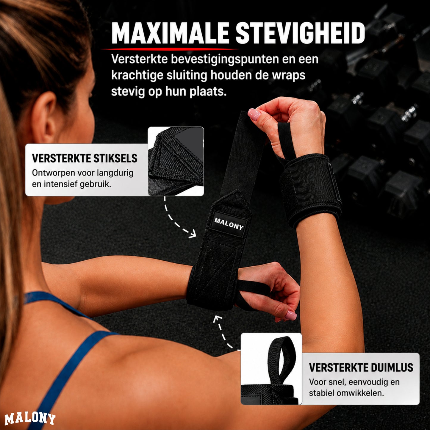 Malony Pro Wrist Wraps