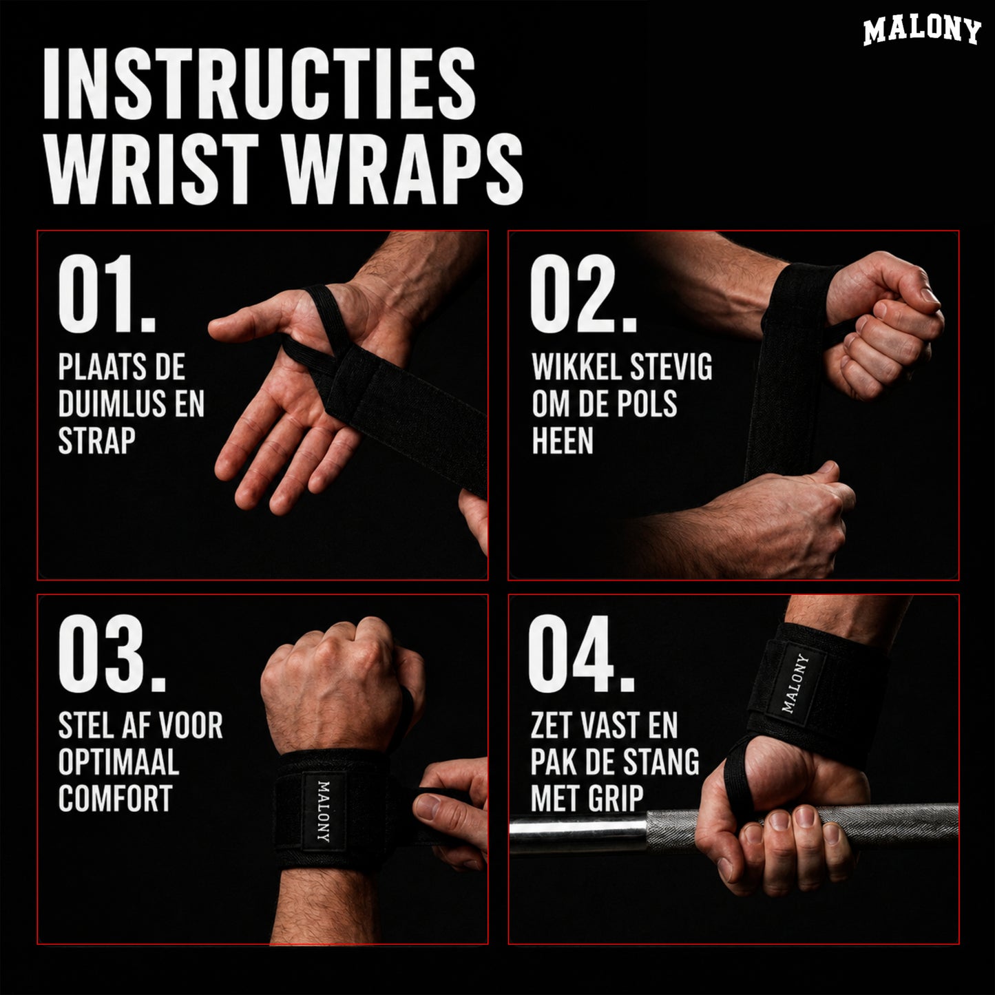Malony Pro Wrist Wraps